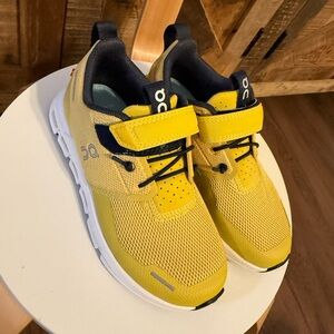 On Running Kids Bright Yellow Sneakers